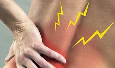 Síntomas da osteocondrose lumbar
